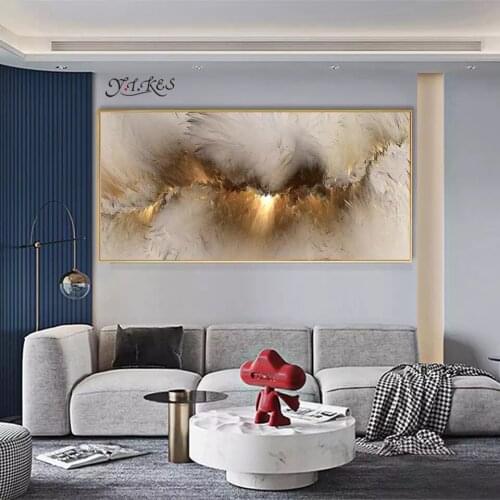 Abstract Color Fire Light Large Wall Painting Canvas Painting Poster Prints Living Room Home Decoration Painting Wall Painting