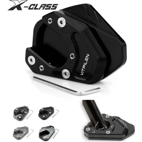 Motorcycle Side Stand Enlarger Kickstand Pad Enlarge Plate CNC Aluminum Accessories for Husqvarna Vitpilen 250 2018 - 2020 2021