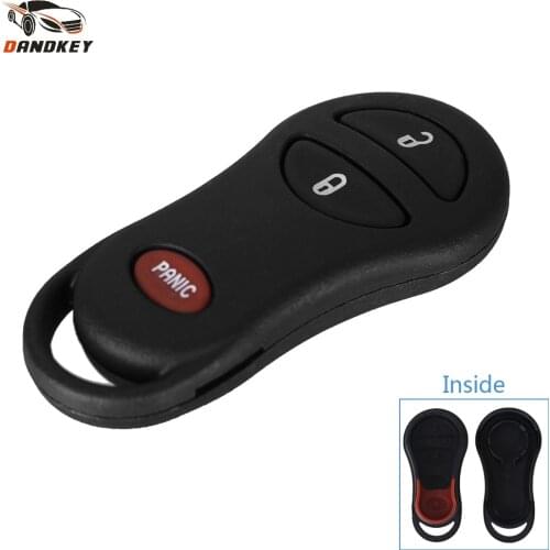 Dandkey No Chip Remote Key Shell Case 3 Button For Chrysler Voyager Cruiser For Dodge Ram Dakota Jeep Cherokee