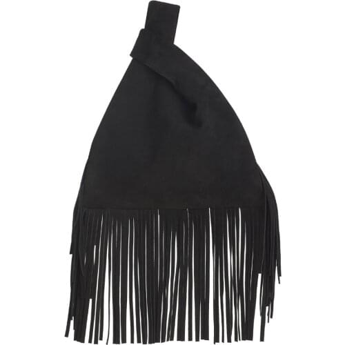 Designer Hobo Bag Women Chic Tote Bag Goat Suede Boho Fringe Purse Shoulder Messenger Handle Casual