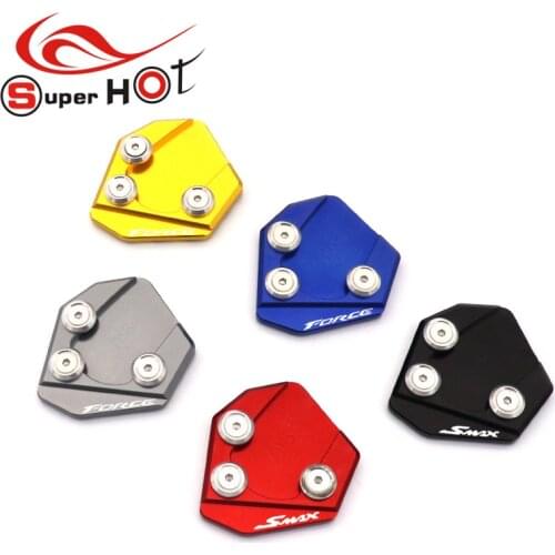 For Yamaha FORCE155 SMAX155 smax force 155 Motorcycle Accessories CNC Kickstand Kick Stank Extension Foot Plate Pad