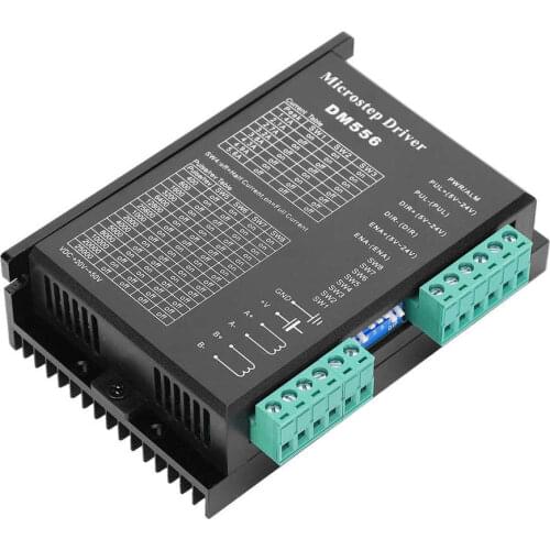 Stepper Motor Driver DM556 20-50VDC Low Noise Anti‑Interference 200kHz Pulse Input Frequency