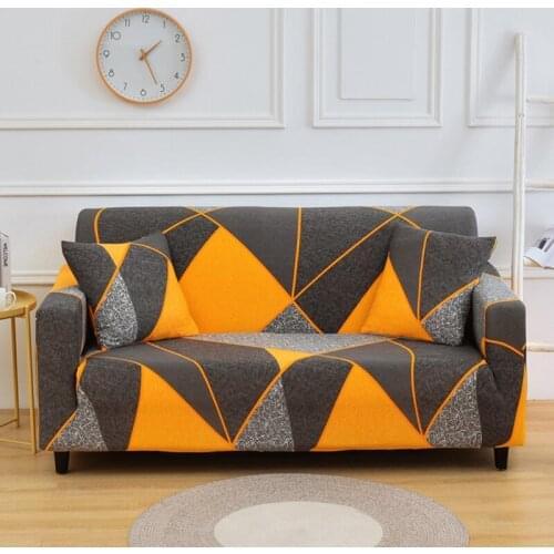 Stretch Printed Sofa Covers for Living Room Home Sofa Protector Anti-Dust Elastic Covers All-Inclusive Couch Case 1/2/3/4 Seater