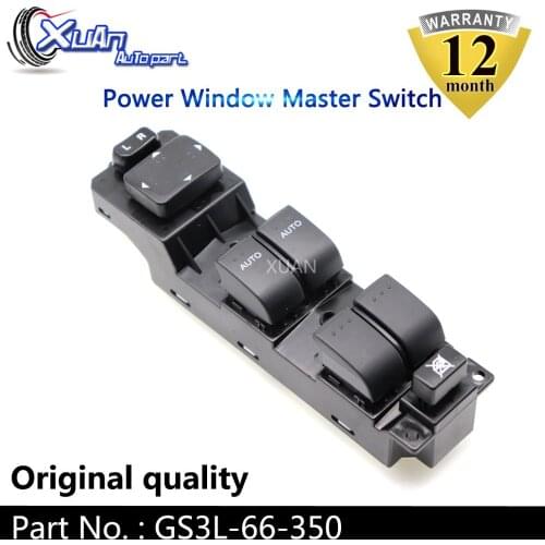 XUAN Electric Power Window Lifter Master Control Switch GS3L-66-350 For Mazda CX7 6 2.5L 3.7L 2007 2008 2009 2010 2011 2012
