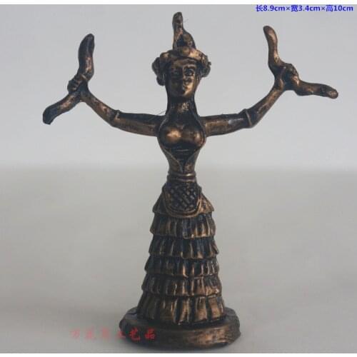 Greece characters, snake goddess, goddess resin ornaments