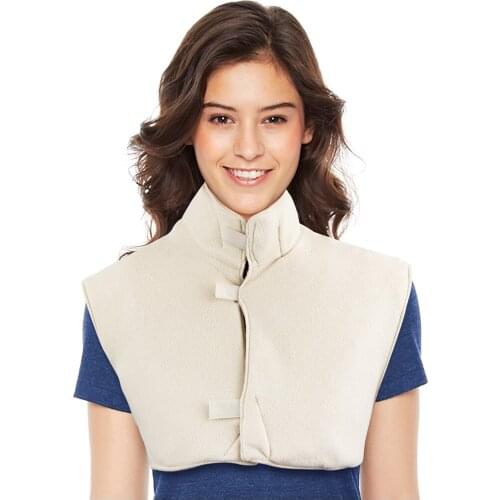 Electric Large Warming Heating Pad Blanket Portable Shoulder Neck Back Heating Shawl Wrap Pain Relief Temperature Controller