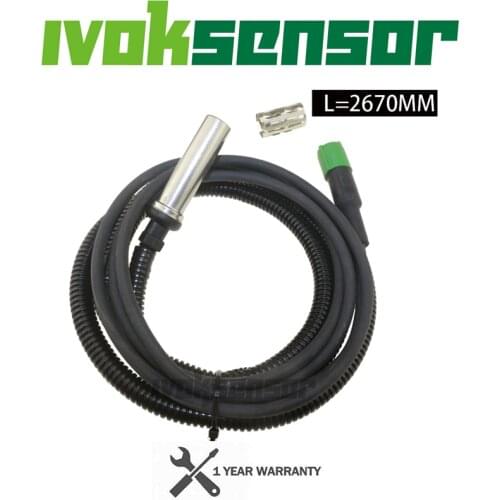 Truck EBS ABS Wheel Speed Sensor Straight L2670MM For Volvo Scania 4/P/G/R/T-Series Bus 4-Series 4x2 6x2 8x2 4410329250 1530694