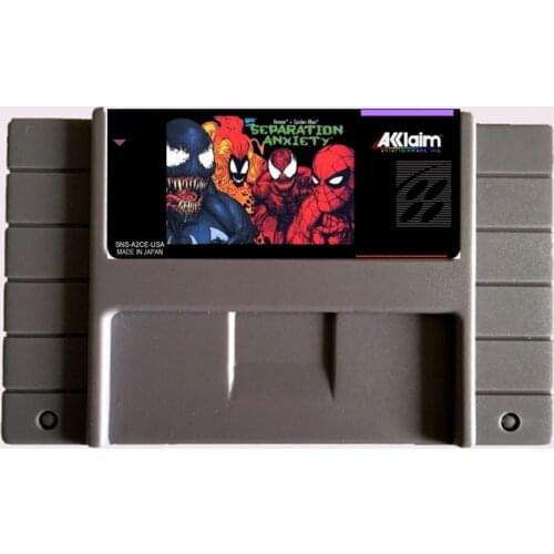 High Quality 16 Bit Separation Anxiety NTSC Big Gray Game Card For USA Version Game Player