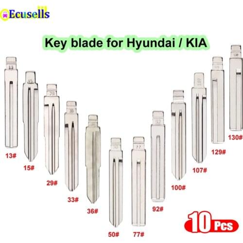 10PCS #13 #15 #29 #33 #50 #77 #92 KD Flip Key for Kia K2 K5 for Hyundai Verna I30 IX35 Sonata Elantra HY20/TOY40/TOY48/HYN14 Key