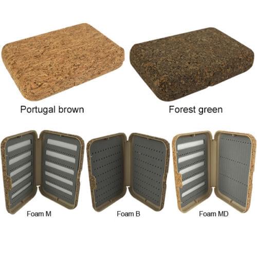 Aventik Portugal Fly Boxes Nature Cork Laminated Fly Fishing Tackle Box Keeping Flies Box
