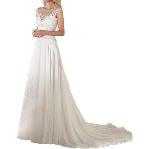 Wedding Dress Corset For Bride 2020 White A Line Lace Vintage Wedding Gowns Vestido Robe De Mariee Noiva Mariage Brautkleid