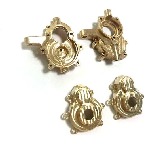 Brass Steering Knuckle Bottom Cover Counterweight Set for RedCat GEN8 RC Car Accessories Parts