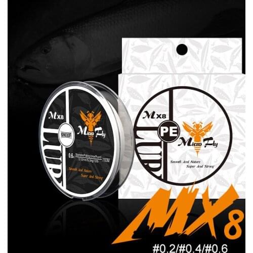 Kingdom Micro Fly Fishing Lines 100m 4 Strands Braided PE Japan Monofilament Fishing Line Set Leader Line for Carp Fishing Wire
