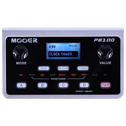MOOER PE100 Portable Guitar Effects Pedal
