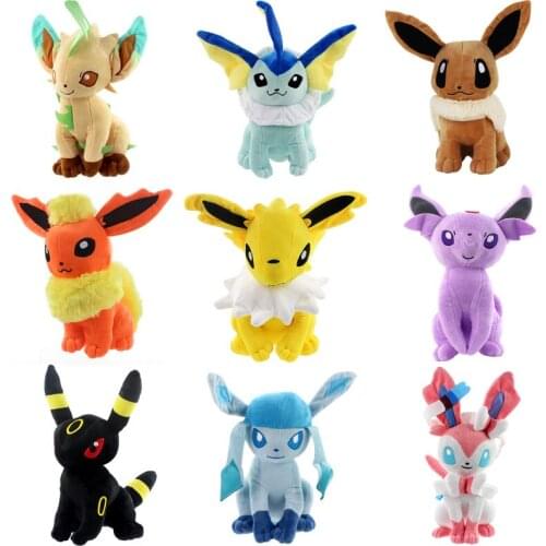 30cm Pokemon Eevee Espeon Peluche Umbreon Jolteon Glaceon Vaporeon Flareon Leafeon Stuffed Plush Doll Toys