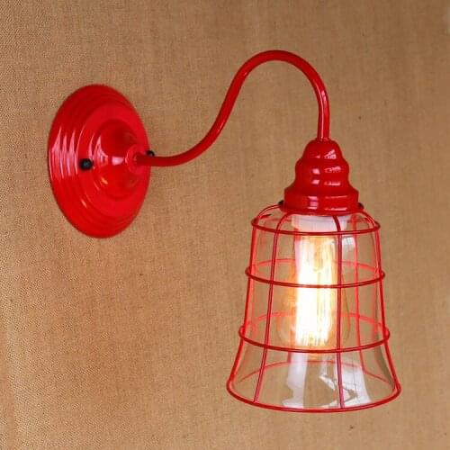 Retro Loft Style Edison Wall Sconce Iron Glass Vintage Wall Light Fixtures Industrial Wall Lamp For Home Lighting Lampe Murale