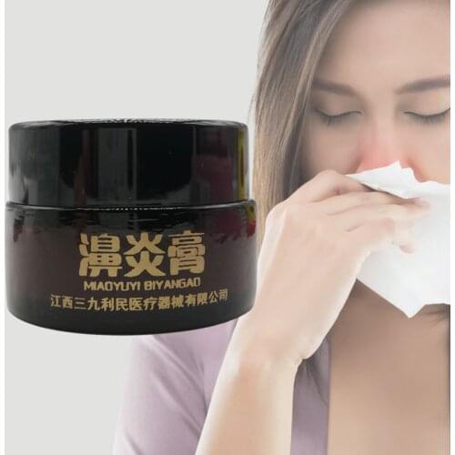 Natural Herbal Rhinitis Sinusitis Cream Nasal Problem Treatment Congestion Runny Relieve Itching Nose Sneezing Ointment