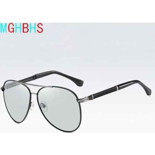 New Metal Color Polarized Sunglasses Upscale Mens Sunglasses Sunglasses Day And Night Dual-use Women Sunglasses
