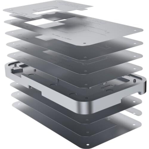 TUOLI TL-19A 10 in1 Tin Planting Platform For iPhone X to 12 Pro Max PCB Motherboard Holder Logic Board Solder Maintenance Tool