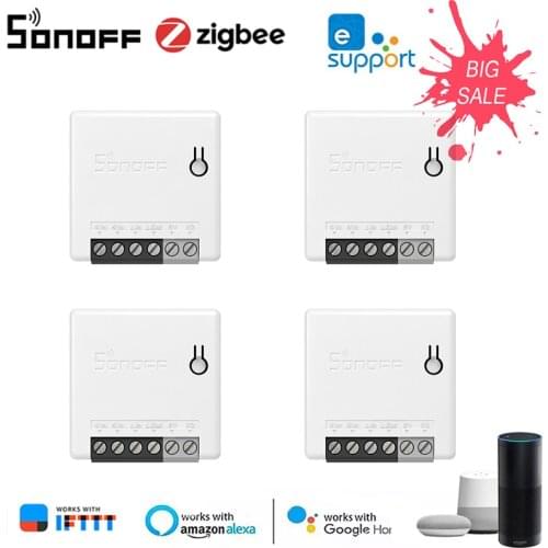 SONOFF ZBMINI Zigbee3.0 DIY 2-Way Smart Switch EWeLink APP Remote Control Smart Home Work With SmartThings Hub Alexa Google Home