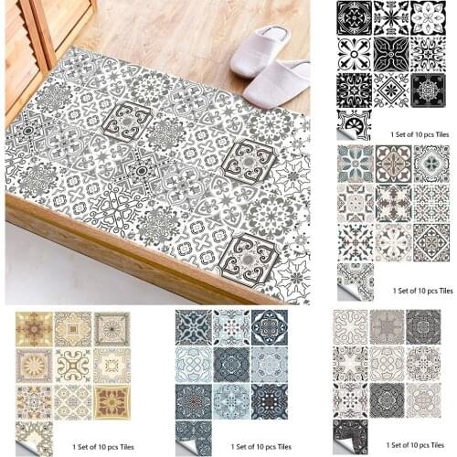 Crystal Tile Self-adhesive 3d Wall Sticker Kitchen Wallpaper Murals Waterproof Stickers For Living Room Bathroom Decor Retro Diy