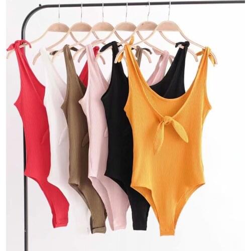 Sexy Women Beach Outwearing Sleeveless Bodysuit Adjustable Shoulder Strap Body