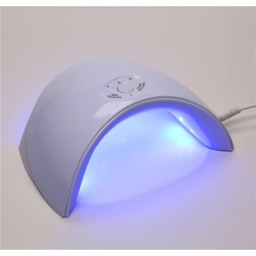 9SD White 18W USB LED Nail Lamp Light for Nail Dryer Curing Nail Polish Gel Art Nail Tools Touch Button Smart Timer 60S/120S