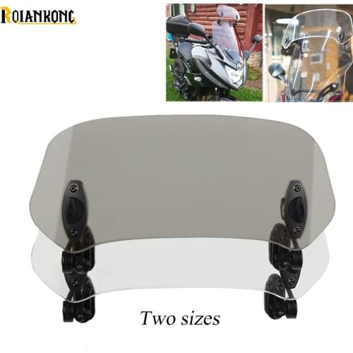 Universal Motorcycle Windshield Airflow Adjustable Windscreen Wind Deflector FOR BMW K1200R R SPORT K1200S 2004-2008 DUCATL