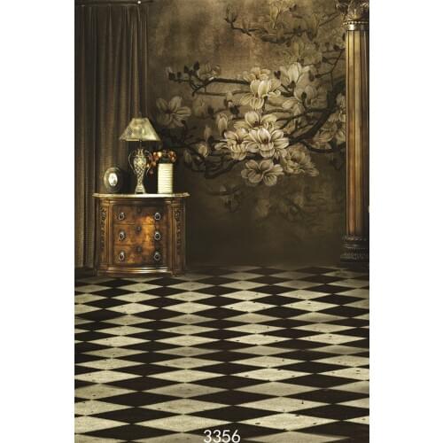 Fond Studio Photography Backdrops Prop Indoor Vintage Flowers Wall Vinyl Photo Backgrounds for Photo Studio for Wedding Children