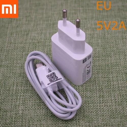 XIAOMI USB Charger EU US Plug 5V2A Adapter Micro USB Type C Cable For xiaomi mi 9 8 CC9 CC9e 9T A3 A2 A1 6 5 note 2 3 4 5 7 7A