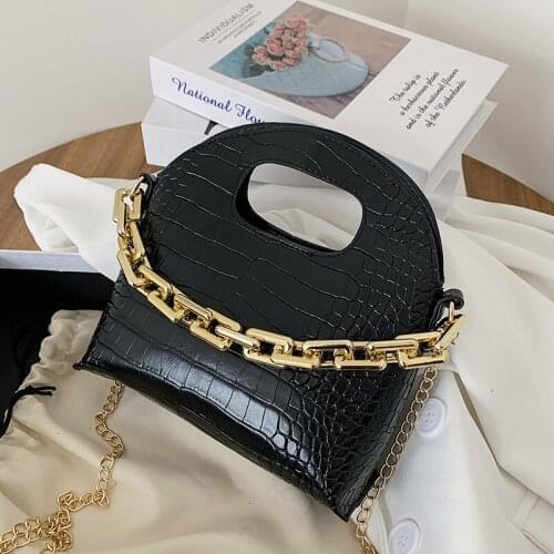 Crocodile Pattern Retro Bag Women Summer 2021 High Quality Chain Handbagfashion Simple Messenger Bag Shoulder Bags Ladies