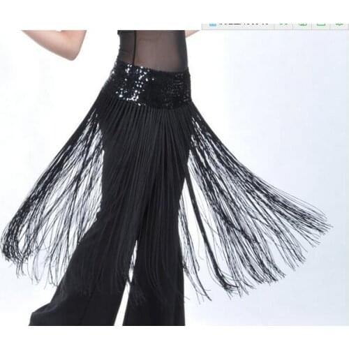 Top Selling Belly Dancing Oriental Dance Hip Scarf Long Tassel Sequins Dancing Waist Chain Bellydance Belt for Women