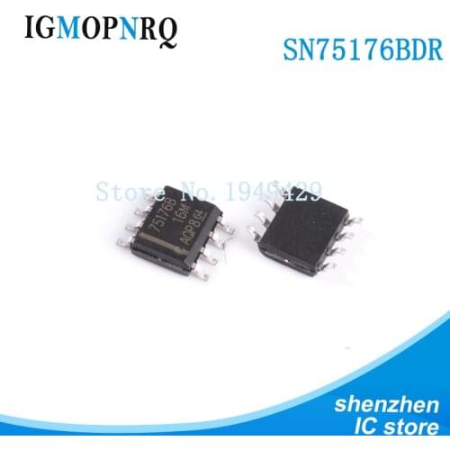10PCS SN75176BDR SOP8 SN75176B SN75176 75176B RS-422/RS-485 interface IC Differential Bus New