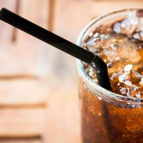 100pcs/Set Black Cocktail Straws Black Plastic Straw Wedding Decorative For Birthday Home Drinking Straws Supplies Event I6A1