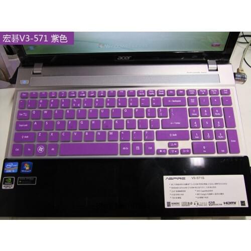 15 inch Laptop keyboard Covers Protective Skin Protector For Acer Aspire V3-771G E5-572g ES1-531 EX2519 EK-571G 5830t 5830TG
