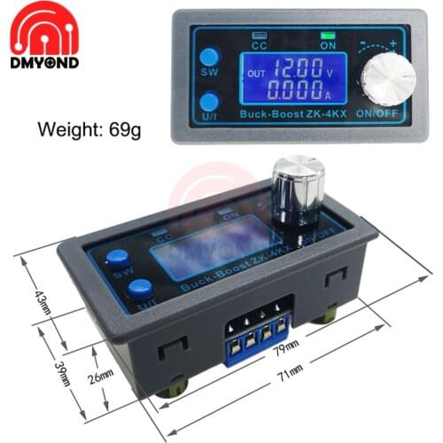 DC 12V 24V LCD Constant Voltage Current CNC Indicator Adjustable Step Up Down Buck Boost Power Supply Voltage Regulator Module