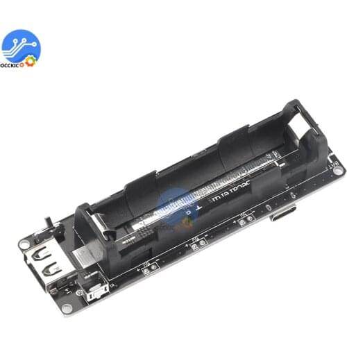 18650 Lithium battery expansion board holder for WEMOS ESP32 board box for Arduino Micro USB Type-A USB Output diy power bank