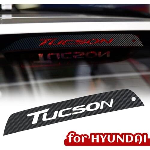 For Hyundai Tucson 2016 2017 2018 2019 2020 Carbon Fiber Texture Tall Light Brake Lamp Sticker Body Car Styling Tucson