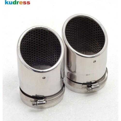 For Mazda CX-5 CX5 2012-2019 Stainless Steel Rear Exhaust Muffler Tailpipes End Pipes Silencer Cover Trim Car Accessories 2pcs