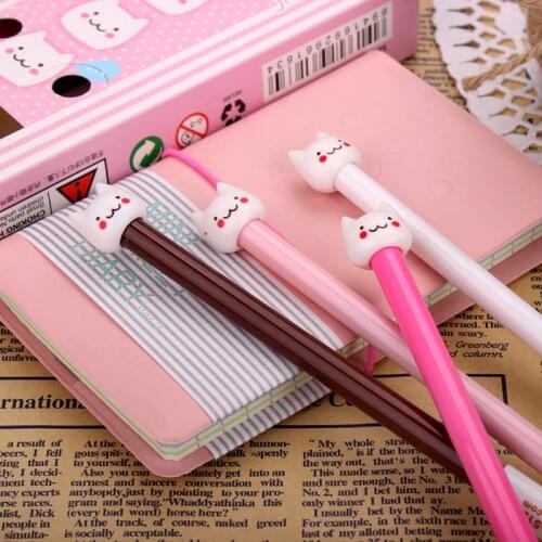Jonvon Satone 1201 gel pen Neutral Pen Korea Stationery cat pens Creative Stationery kawaii school supplies sweet office