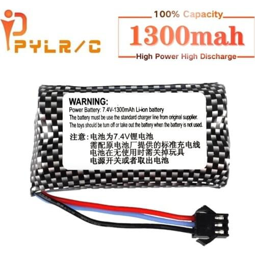 PYL Power 7.4v 1300mAh Li-ion battery for Watch Gesture Sensing Twisted RC stunt car 1Pcs 18650 7.4v battery FOR RC Cars