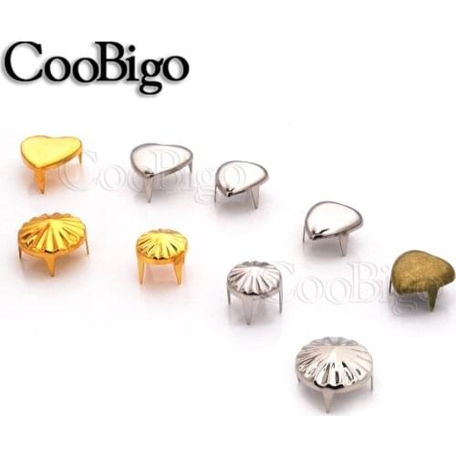50Pcs Claw Rivets Metal Spike Studs Rivets For Punk Rock Vest Jacket Bag Hat Shoes DIY Accessory Decoration