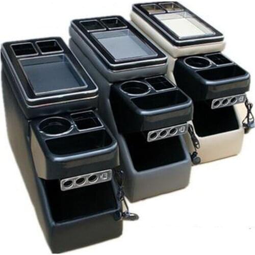 Multifunctional car housing, arm support, usb, with atmospheric light, honda stepwgn 2001-2019