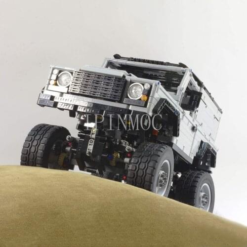 Rover Defende Model Kit Bricks Compatible With Lepined Technic 1872 90 X Off-Road Vehicle Building Blocks Toys Children