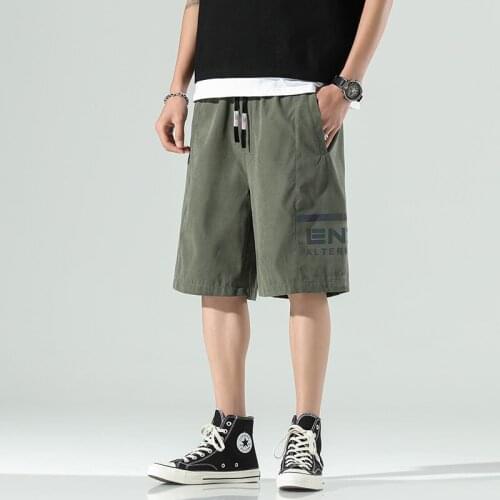 2021 Reflective Mens Casual Shorts Summer Male Graphic Sports Beach Basketball Joggers Running Long Bermuda Athletic Board Z041