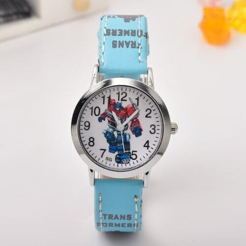 2019 New Deformation Robot Fashion Child Watch Student Fashion Bracelet Kids Watch Quartz Childrens Watch boys girls Gift clock