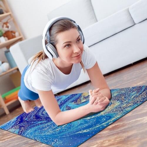 New Design Gym Fitness Pilates Carpet Pads For Beginner Women Sports Tasteless Cushion Suede Natural Rubber Non-slip Yoga Mats