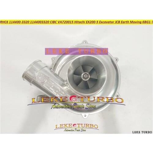 NEW Turbo RHC6 CIBC 114400-3320 1-14400-3320 VA720015 1144003320 For HITACHI EX200-5 Excavator For JCB Earth Moving 6BG1T 6BG1-T