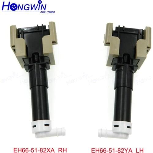 Front Left&Right Car Headlamp Headlight Cleaning Washer Spray Nozzle Jet Cover Cap For MMazda CX-7 CX7 2009-2012 EH66-51-82YA