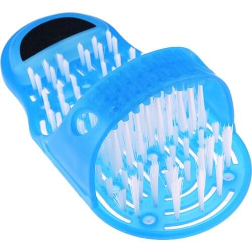 Plastic bath shower bath foot massage slippers shoe brush pumice scrubber foot spa shower to remove dead skin foot care tools